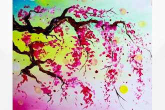 Paint Nite: Cherry Blossom Sun